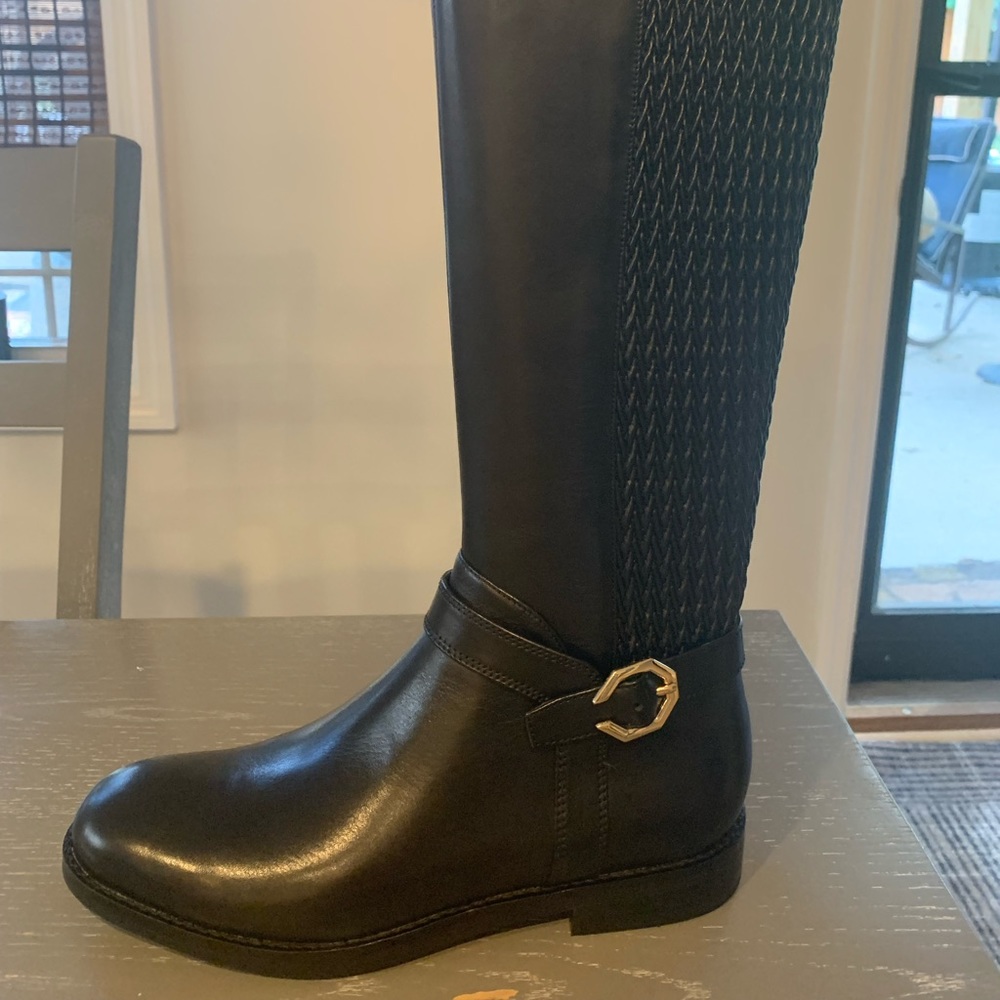 New Cole Haan 7.5 Black Leela Grand Riding Boots